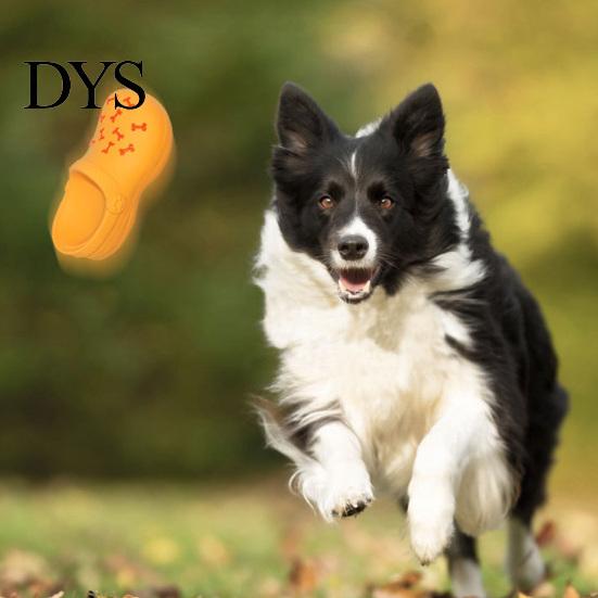Puppy Chewing Toy Squeaky Slipper Dog Chew Bite Resistant Aggressive Chewer Latex Slide Built-in Squeaker Shoes Interactive Small Teething Cleaning