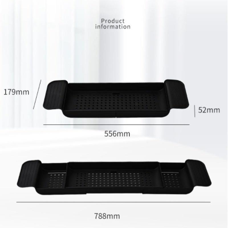 Multifunkční výsuvný stojan na odkládání vany Vana podnos Polička Odkládací polička na ručníky Držák na odtok kuchyňského dřezu