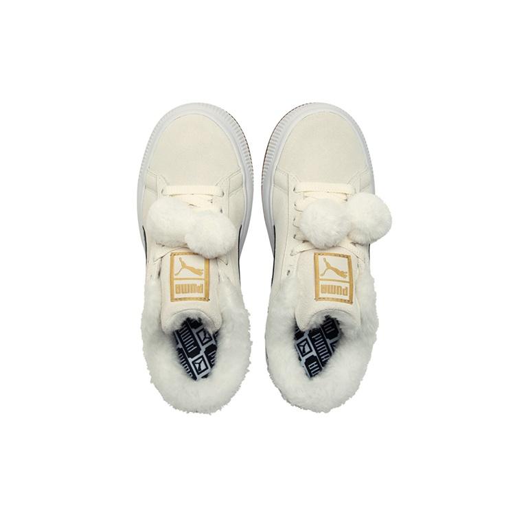 (WMNS) PUMA Suede Mayu 'Fur - Whisper White Black' Women's 385265-01
