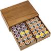 Modern Wooden Coffee Capsule & Tea Bag Storage Rack - Multi-purpose Kitchen Display Box