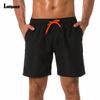 Ladiguard Plus size Men Leisure Flamingo Print Shorts 2022 Summer New Sexy Drawstring Shorts Male Casual Pocket Beach Half Pants