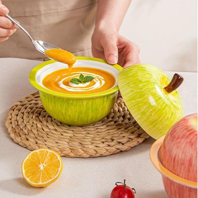 Creative Mini Ceramic Bowl Large Capacity Food Fruit Bowl BPA Free Small Stew Pot  Hotel Restaurant