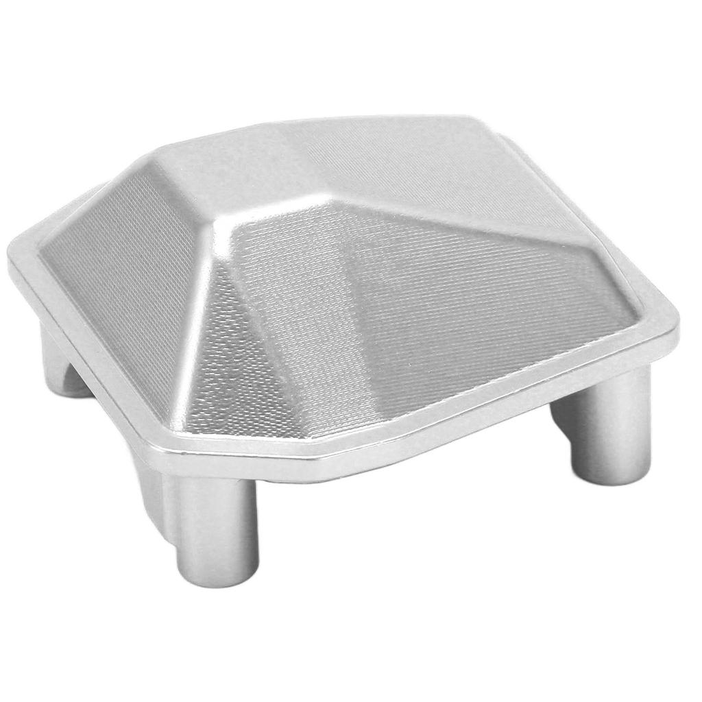 Axle Diff Cover Aluminum Alloy Differential Cover for Axial Scx6 AXI05000 1 6 RC Crawler CarSilver