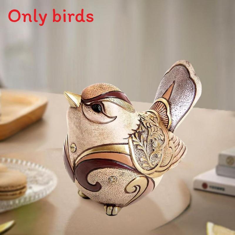 Bohemian Bird Resin Art Sculpture Vintage Animal Decor For Home Garden And Gift Ideas