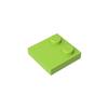 100pcs  MOC Bricks Compatible Assembles Particles 33909 2x2 Half Edge 2 Bump Base Plat Building Blocks Parts Kid Toys