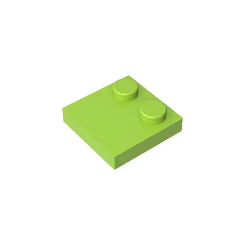 100pcs MOC Bricks Compatible Assembles Particles 33909 2x2 Half Edge 2 Bump Base Plat Building Blocks Parts Kid Toys