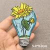 Love Nature Patch Magic Mushroom Embroidery Patches For Clothing Diy Iron-On Stickers Appliques Flowers Stripes