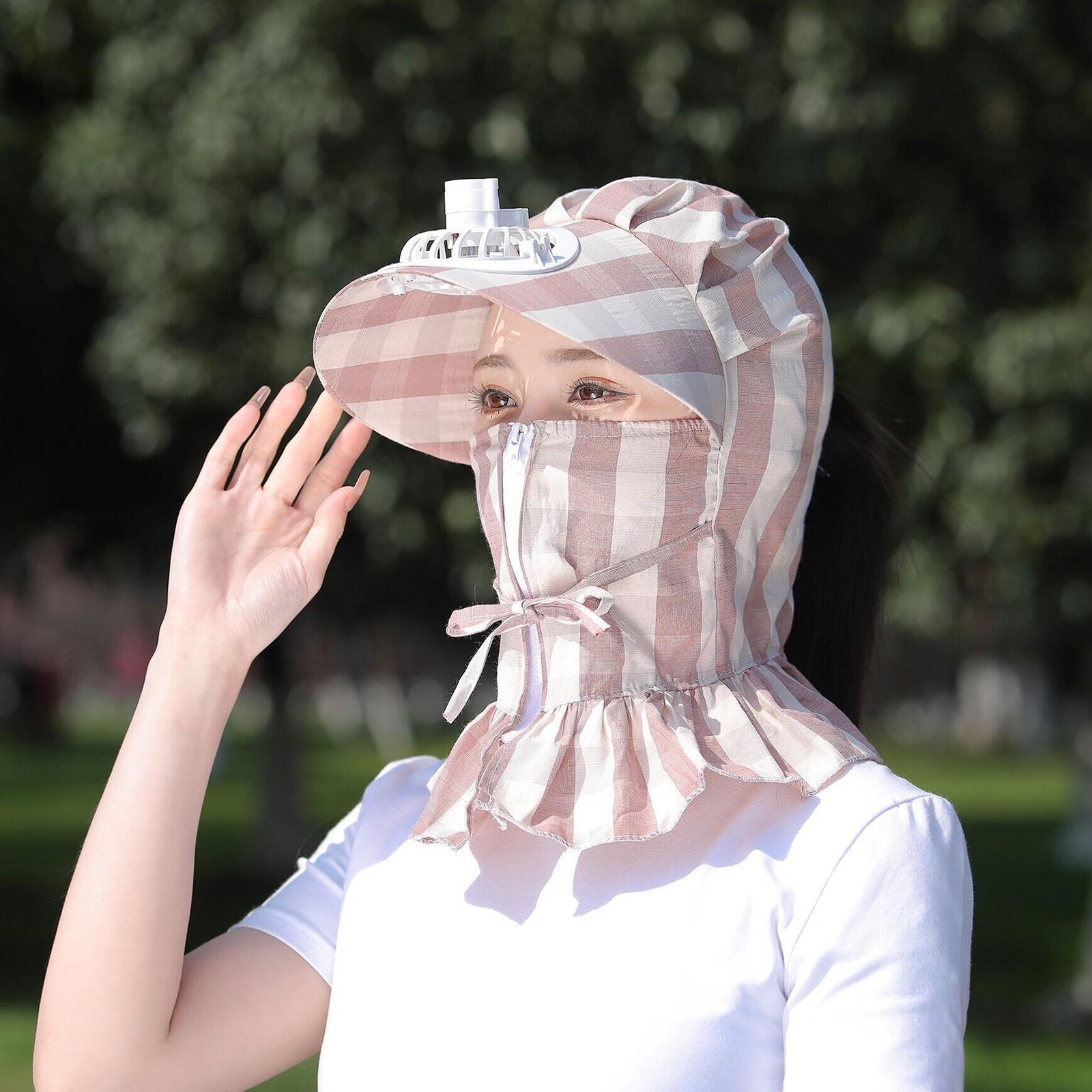 

Sun Hat Fan Cap, Combining Sun And Functions/Invisible Fan Black Technology/Long Battery Life/Lightweight And Portable One Size кофейный