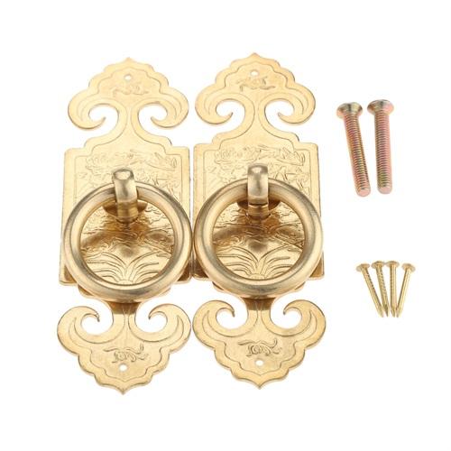 DRELD 2 Pezzi Maniglia Diritta per Mobili in Ottone Cinese Antico Ferramenta per Porte Manopola a Tirare in Rame per Cassetta di Legno 10cm/12cm/15cm