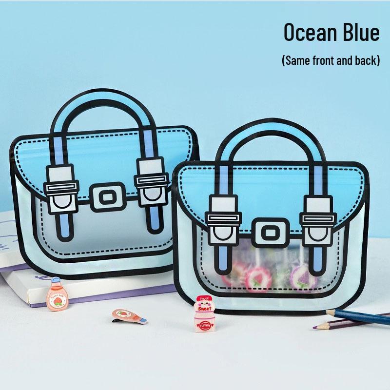 Cute Cartoon Book & Snack Gift Bag for Kids - Birthday or Children's Day Sealable Packaging