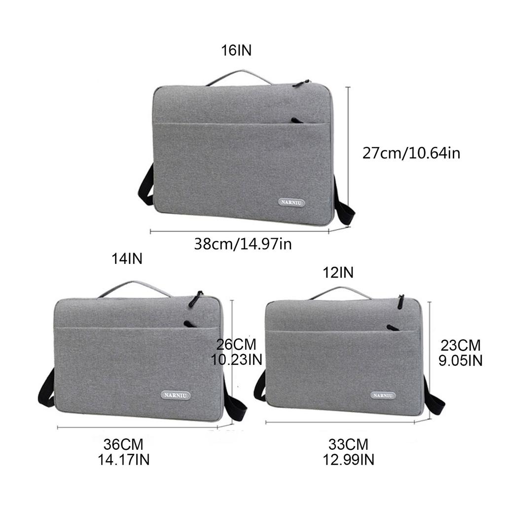 Laptop Bag Carrying Bags 12 14 16in with Adjustable Shoulder Strap Lightweight Business Casual or School Use for Women