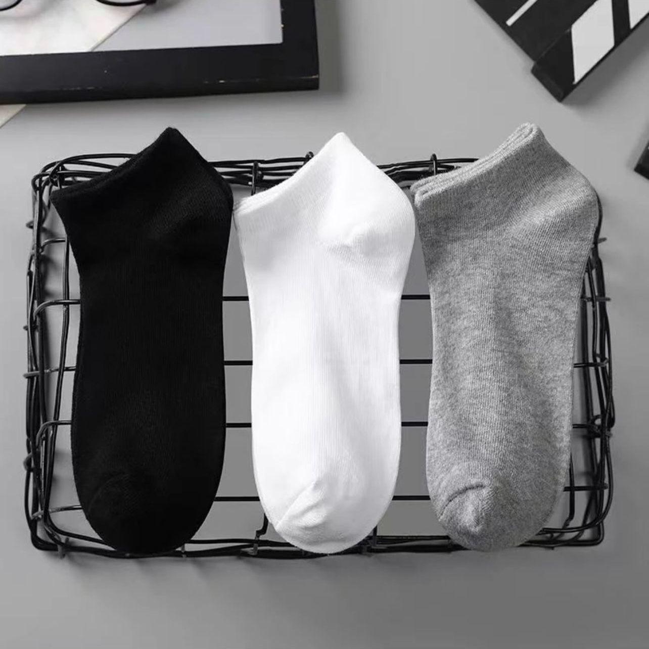 5 Pairs Of Versatile Casual Socks, Three-Color Daily Essential Summer Thin Student Socks one size fits all