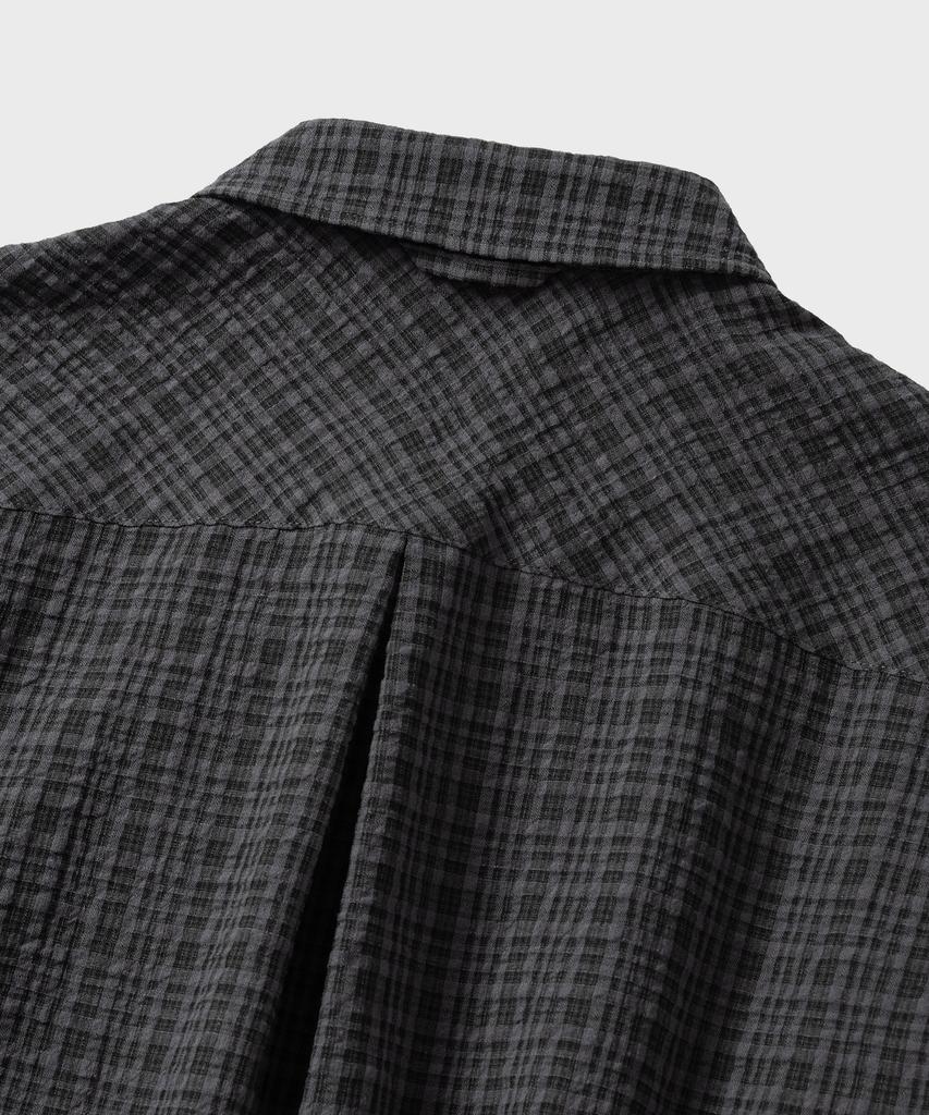 NONBLANK Blended Check Ls Shirt_Grey