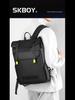 Men's Large Capacity Roll-Up Nylon Backpack - New Style, Foldable, Leisure Bag