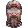 White Mustache Old Man Balaclava Face Mask Funny Ski Mask  Outdoor/Cycling/Pranks/Party