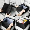 Foldable Car Seat Storage Box 2-in-1 Lumbar Support And Organizer Canvas Backseat Caddy for Snacks And Accessories Home Auto Use