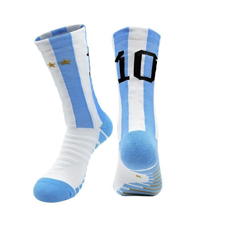 

Star Football Socks Men S Non-Slip Special Thickened Towel Bottom Medium Tube Socks Women S Actual Combat Sweat-Absorbing Sports Socks adultl(sizes39-44)