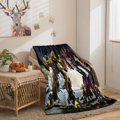 Cartoon Transformers Series Double-Sided Flannel 3D Digital Printing Blanket Blanket
