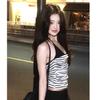 American irregular niche sexy hollow low-cut neck strap exposed navel bottoming vest female pure desire style design sense