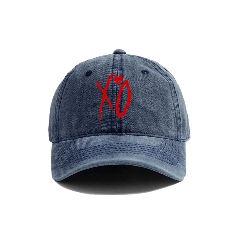 2025  XO The Weeknd Baseball Cap Distressed Hats Cap Unisex Retro Outdoor Summer Adjustable Dad Hat  Fashion