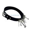 HX6F Stylish Multi Functional Outsider Belt Permanent PU Leather Secure Essential Holder All Day Wear