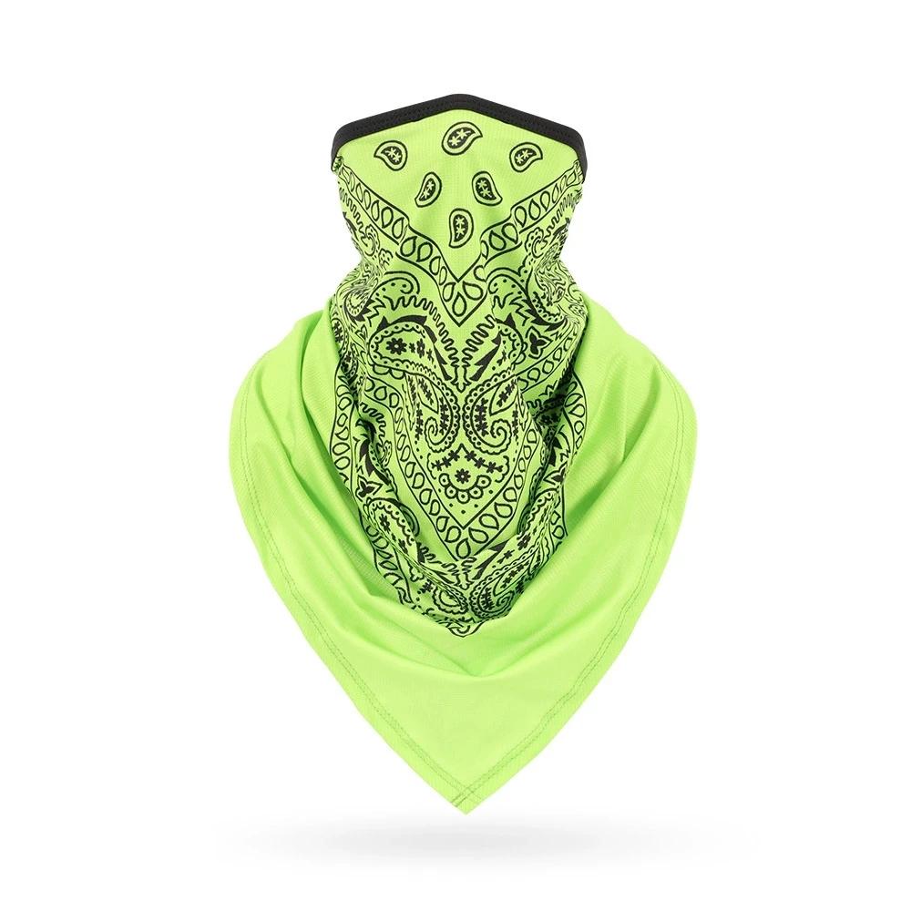Multifunkční bandána maska černobílá Hip Hop Bandana šátek Paisley Nový ledový hedvábný tubusový nákrčník Turistický trojúhelníkový šátek One Size
