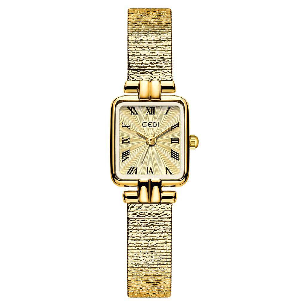 Watch Women'S Daily Commute Retro Square Small Dial Simple Temperament Versatile Exquisite Fashion Women'S Quartz Watch
