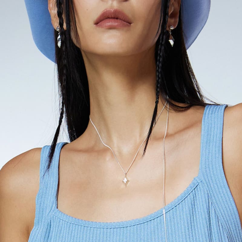 NIMBUS New Shine Star Drop Ball Medal Necklace