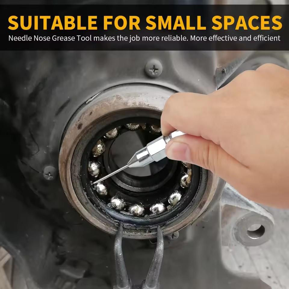 Car Grease Gun Needle Nose Nozzle Adaptor Lubricant Tip Oil Pump Syringe Repair Tool Accessory for Automotive Maintenance