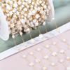 1Meter Stainless Steel Shell Beads Chain Flower Round Beaded Chain for DIY Necklace Bracelet Supplies Jewelry Making Accessories