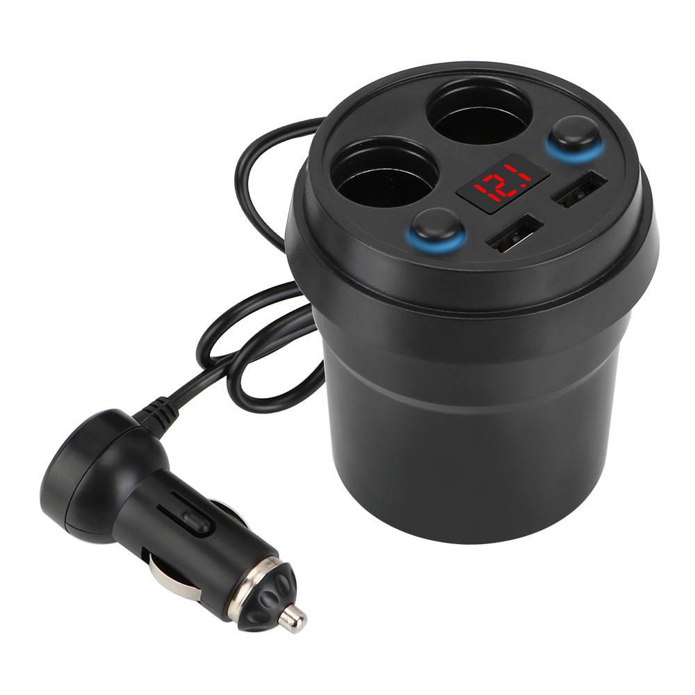 

Адаптер питания для чашки DC 5 В 3,1 А со светодиодным дисплеем напряжения Автомобильное зарядное устройство для мобильного телефона коричневый