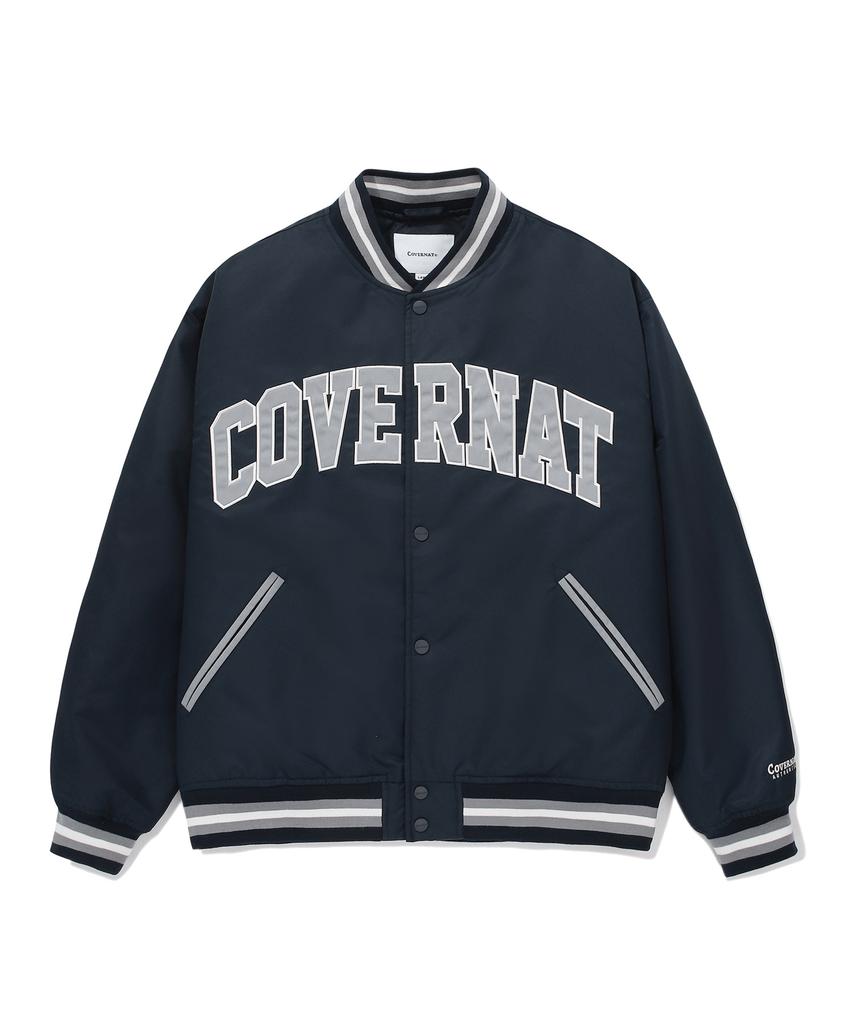 Covernat Arch Logo Satin Varsity Navy