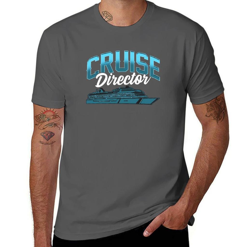 Cruise Director Awesome Cruising Vacation Boating T-Shirt Cotton Tshirt 100% T Shirt for Man T-Shirt
