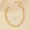 Hot-selling 4mm imitation pearl chain metal square bracelet 2-piece set women's double-layer simple hand jewelry