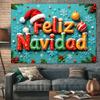 Latin Spanish Christmas party decor, "Feliz Navidad" photo backdrop, winter family banner supplies and more48