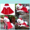 Festive And Adorable Pet Hat And Cape Set For Christmas Celebrations For Dogs And Cats