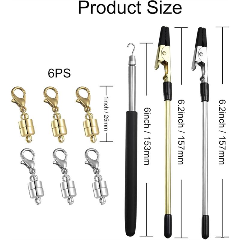 VOJO Bracelet Helper Tool 3PCS Fastener Set Assists In Putting On Bracelets Without Help, Clasp Support Holder Jewelry Tool