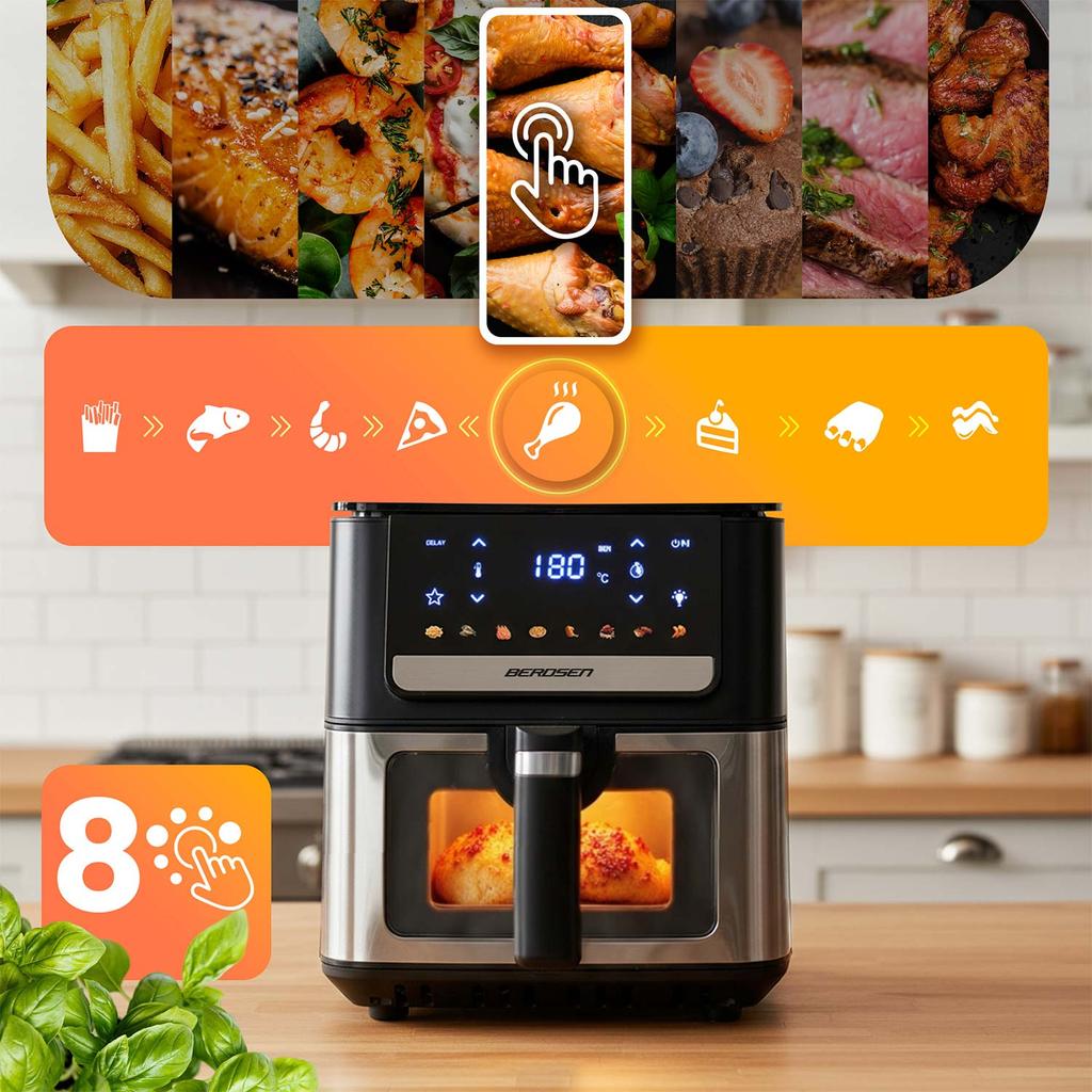 Air Fryer, Oil-Free, Berdsen