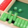Shut The Box Gioco da Tavolo con Dadi Giocattoli per l'Apprendimento della Matematica per Bambini 4 Giocatori Alette in Legno Gioco di Dadi Giocattoli Interattivi Genitore-Figlio per Feste