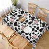 Farm Cow Animal Theme Rectangle Tablecloth for Table Decor Washable Farmhouse Kitchen Dining Table Cloth Holiday Party Decor