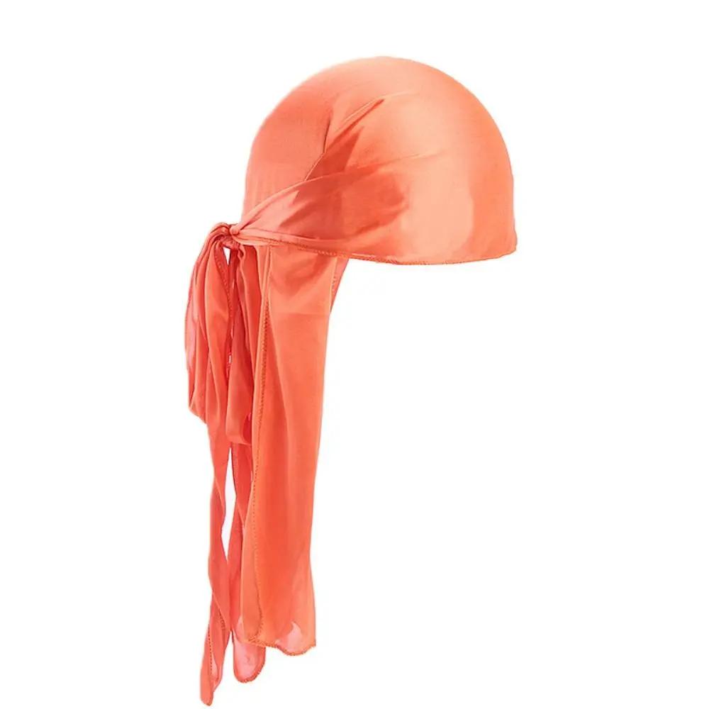 Lässiges Radfahr-Kopftuch Trendiges Vintage Stirnband Hut Baumwolle Langer Schwanz Piratenkappe Durag Hip Hop Bandana Unisex
