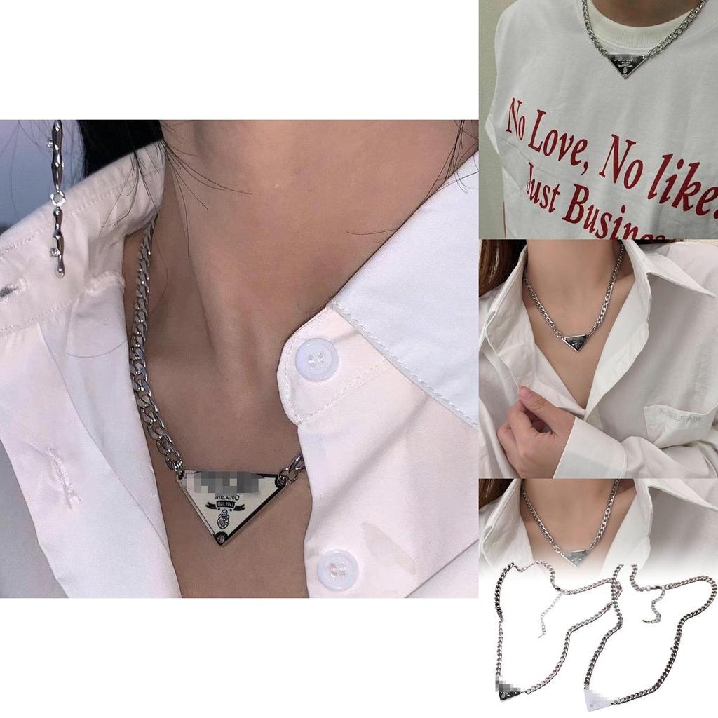 Elegantní geometrický náhrdelník z titanové oceli Stylový pro každodenní nošení Ideální pro obě pohlaví