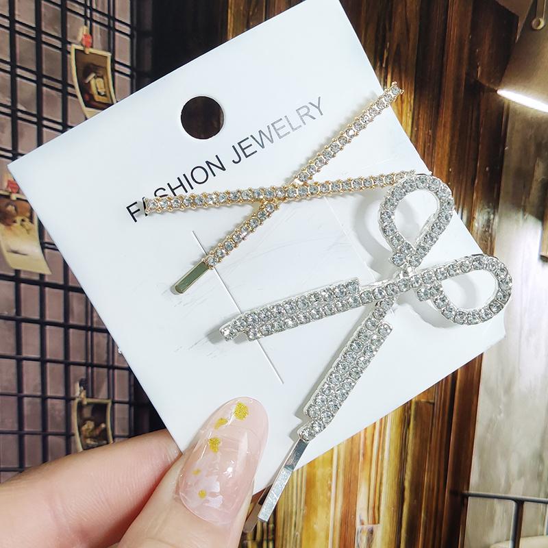 Kristall für Frauen Koreanische Neue Haarnadeln Mädchen Geometrische Perlen Haarspangen Mode Haarklammer Seitenclip Haaraccessoires