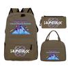 Animation Cartoon With Peripheral Printing Children'S Spine Backpack Set, Primary And Secondary School Student Leisure Schoolbag
