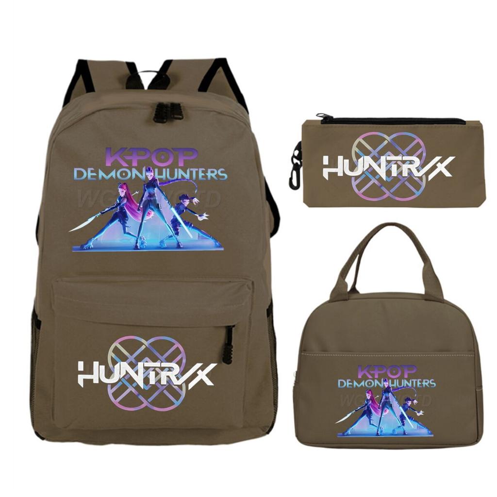 Animation Cartoon With Peripheral Printing Children'S Spine Backpack Set, Primary And Secondary School Student Leisure Schoolbag