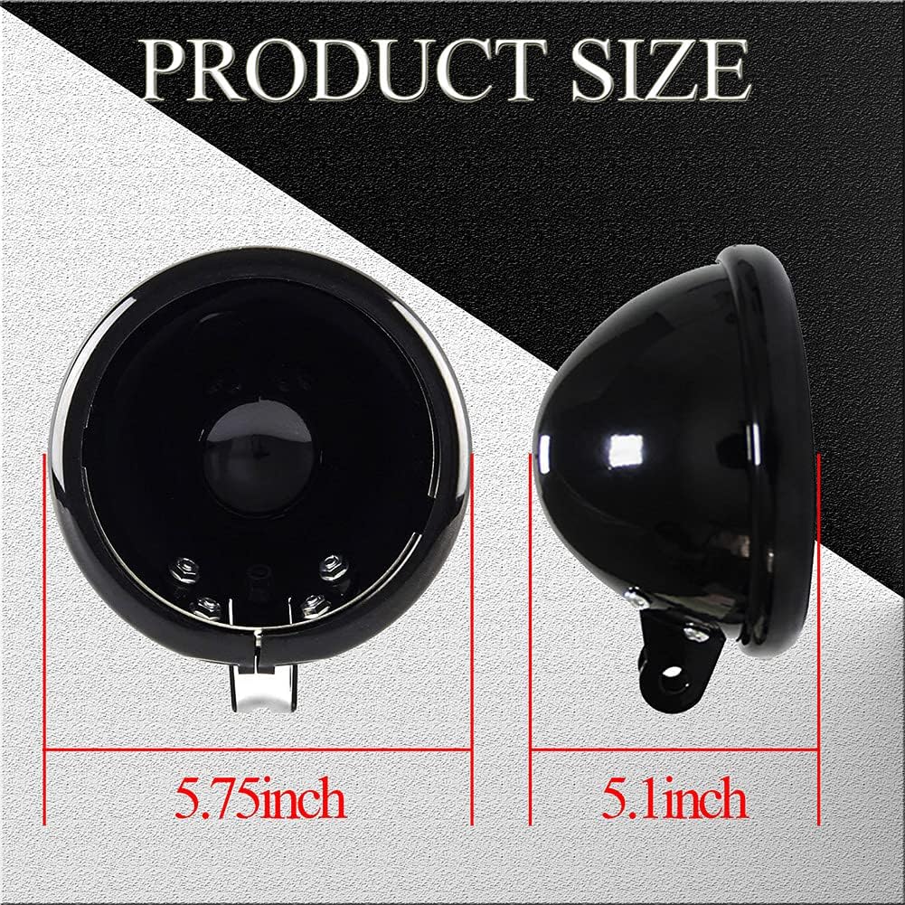 SKUNTUANG 5 3/4 Inch Motorcycle LED Headlight Mount Bucket 5.75 Inch LED Headlight Housing Bucket for Motorcycle