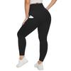 Pocket-style High-waisted Plus-size Yoga Leggings for Women Fitness High-elasticity Butt-lifting Sports-style Form-fitting Leggings