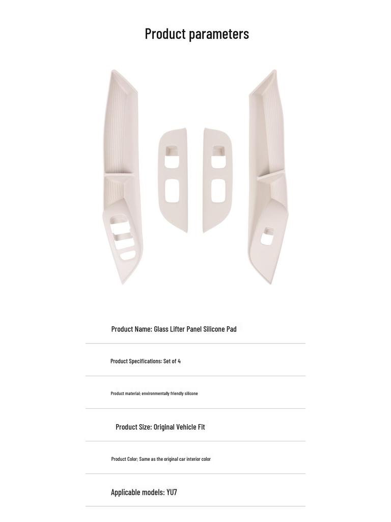 Xiaomi YU7 Car Door Window Lift Anti-slip Button Sticker