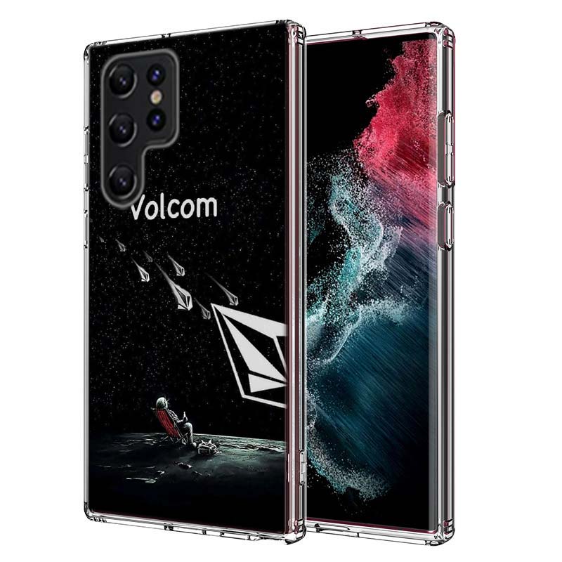 

Volcom Logo Capa Phone Case For Samsung S26 Ultra S25 Edge Galaxy S23 S21 S20 S24 FE S22 S10 Plus Cover Clear TPU Shell Coque wi Samsung S23 FE