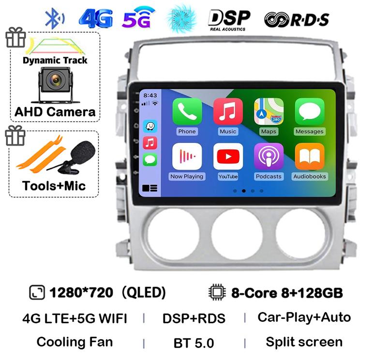 Android 14 Carplay Auto Car Radio For Suzuki Liana 2004-2008 Multimedia Video Player Autoraido GPS Cooling Fan Stereo Head Unit